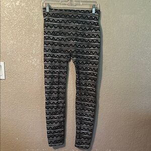 Stylish Black and Gray medium Leggings